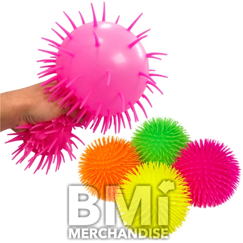 6PC 8IN SPIKY BLOON BALL ASST