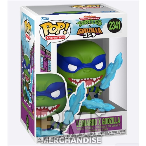 FUNKO POP VINYL LEONARDO X GODZILLA