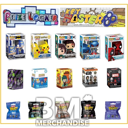 100PC FUNKO KEYMASTER/ PRIZE LOCKER COMPLETE MERCHANDISER KIT
