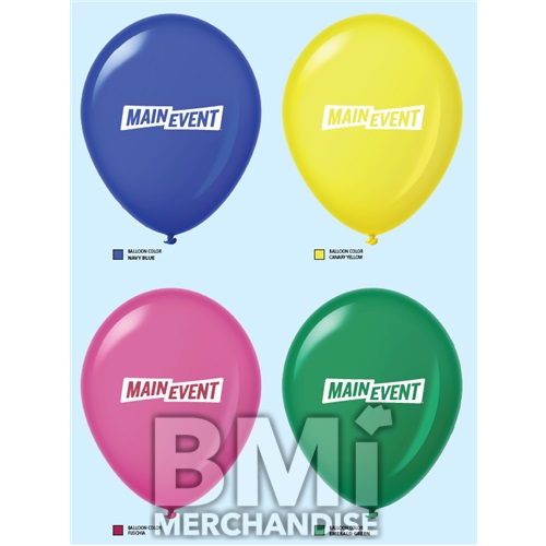 MAIN EVENT 12IN CRYSTAL LATEX BALLOON ASST.