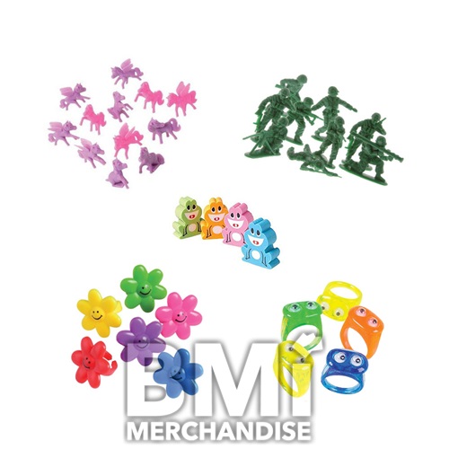 25 TICKET VALUE MINOR HANGING PRIZE KIT - 288 PCS