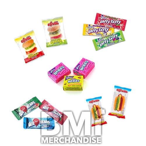 25 TICKET VALUE CANDY MINOR HANGING PRIZES - 288 PCS