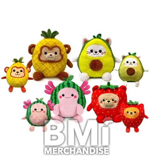 8IN FRUITIMALS ASSORTED PLUSH