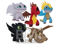 144PC MIX 5-8INCH 15% LICENSED TRAIN YOUR DRAGON PLUSH & 85% ASST GENERIC CRANE KIT