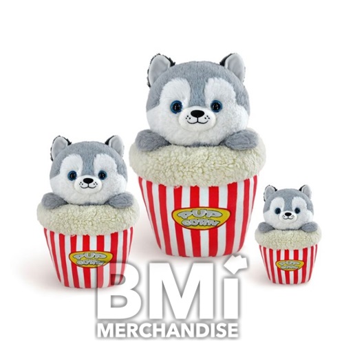 21IN KERNAL THE HUSKY PUP CORN PLUSH