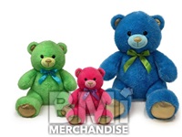 24PC 15INCH BRIGHTLY THE BEAR ASSORTED PLUSH CRANE KIT