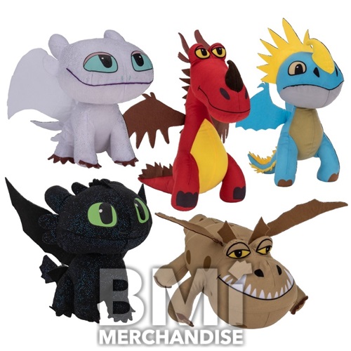 72PC MIX 8-13INCH 15% LICENSED TRAIN YOUR DRAGON PLUSH & 85% ASST GENERIC PLUSH CRANE KIT
