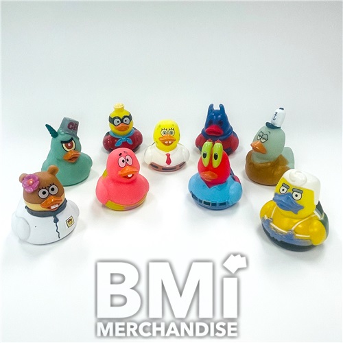 100PC 2.5-3INCH SPONGEBOB ASSORTED VINYL DUCK