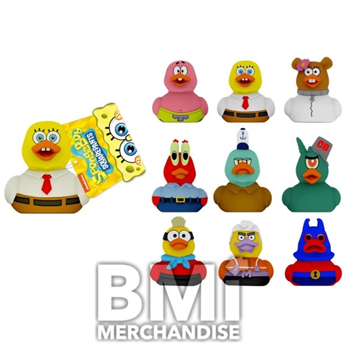 100PC 2.5-3INCH SPONGEBOB ASSORTED VINYL DUCK