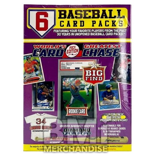 WORLDS GREATEST CHASE BASEBALL CARD PACKS