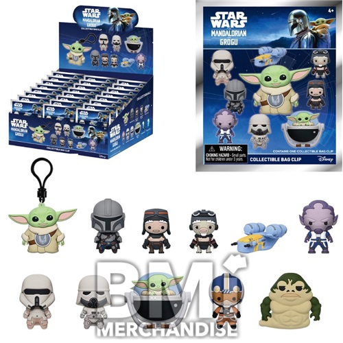 STAR WARS THE MANDALORIAN AND GROGU BLIND BAG CLIPS