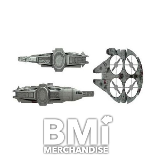 WARS MILLENNIUM FALCON MOTION SENSING DRONE - STRAPPED