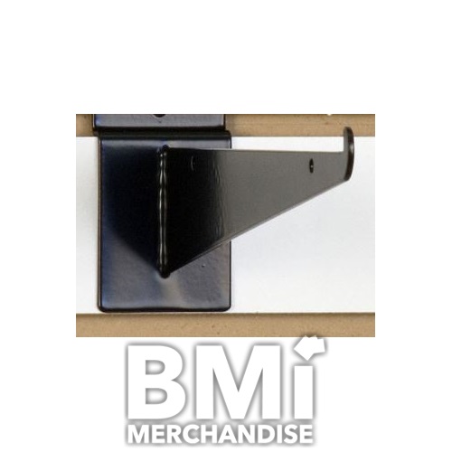 10 INCH SLATWALL SHELF BRACKET - BLACK