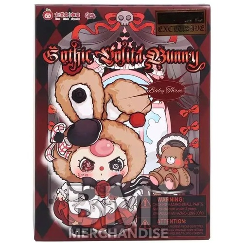 BABY THREE GOTHIC LOLITA BUNNY ASSORTED PLUSH