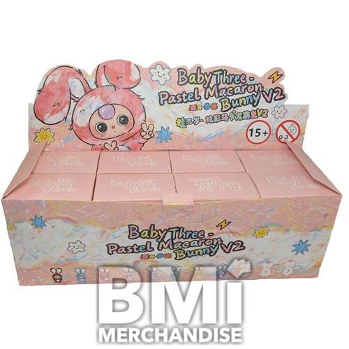 BABY THREE MACARON CUTE BUNNY PASTEL  V2 PLUSH BLIND BOX