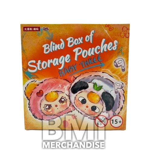 BABY THREE 8 CM BLIND BOX PLUSH POUCH FUZZY ADORABLE ANIMAL