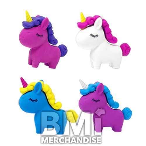 75 TICKET VALUE MINOR HANGING PRIZE KIT - UNICORN ERASERS - 48PC